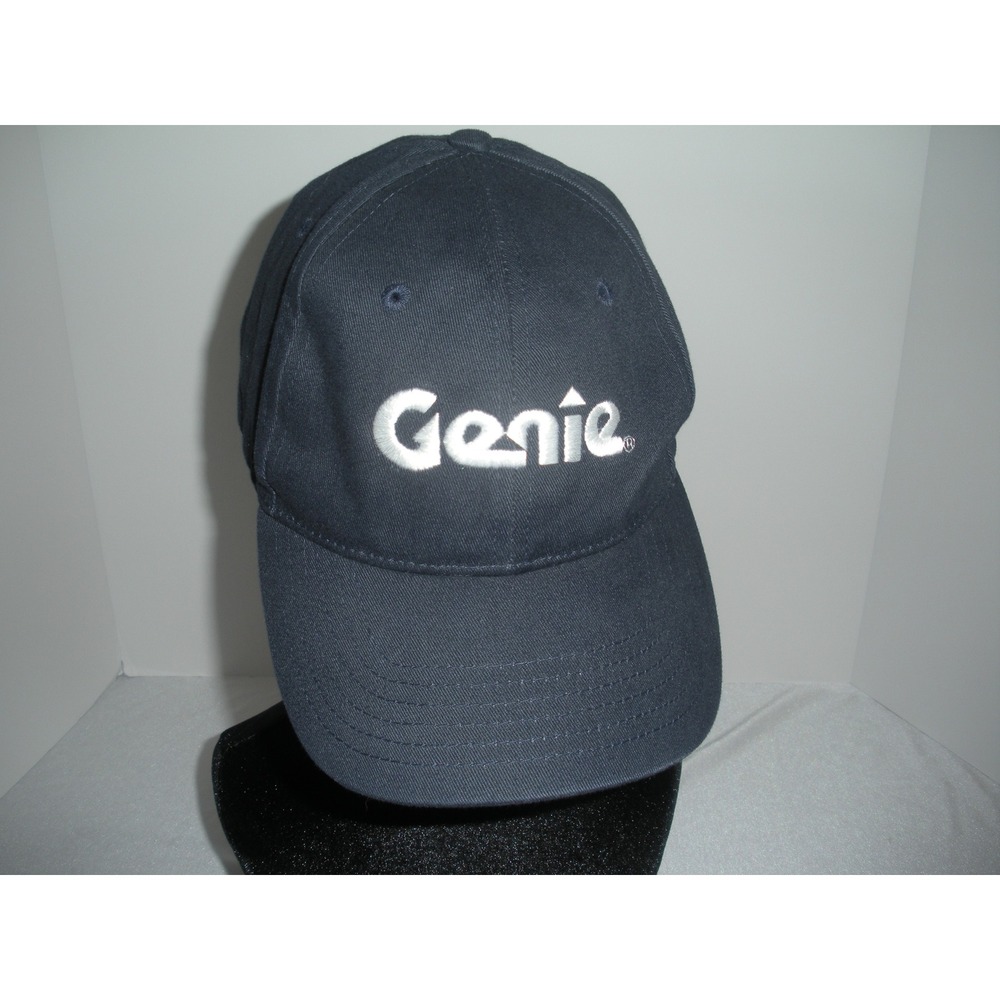 Genie Industries Navy Blue Cotton Embroidered Logo Adjustable Baseball Cap Hat